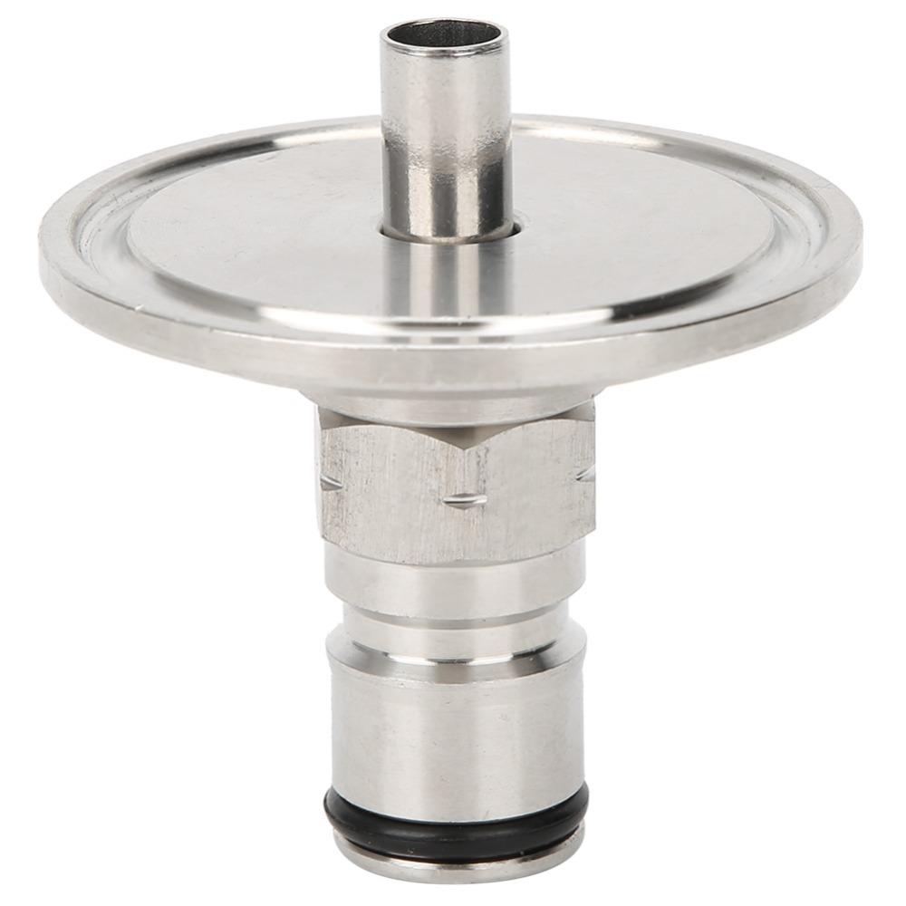Stainless Steel Gas Lock Post Adapter 1/2 NPT Female Ferrule OD 50.5mm Brewing Accessory 1.5in Tri Clamp Adapter Beer Brewing