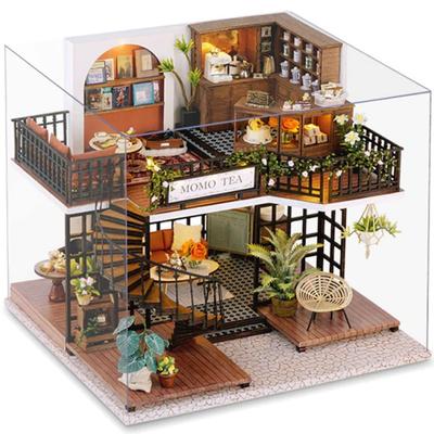 Dollhouse DIY Kit Set Miniature FOREST TEASHOP (t-FREAK)