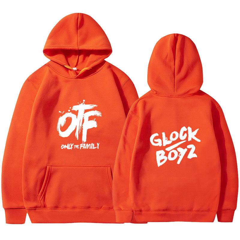 2025 new OTF letter print men's and women's hoodies spring and autumn goth casual comic pattern sweater