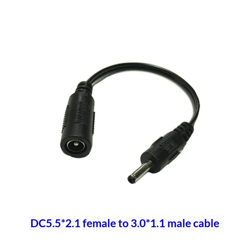 DC Power Cable 5521 Female to Multi Size Male Jack Adapter Stable Transmission Connector for Home Office Electronic Power Supply