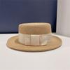 Sun Protection Ladies Sun Hat Satin Bow Visor Cap British Style Beach Hat  Sun Protection