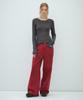 Obeodyupeulleeo Mohair Rib Knit Top_Charcoal