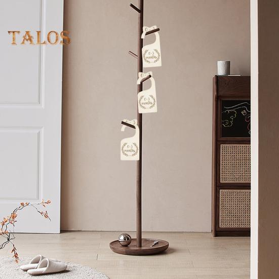 7/8 Pcs Baby Wardrobe Dividers Closet Wooden Baby Garment Size Markers Newborn To Toddler Baby Clothes Size Dividers for Daily Baby Clothes