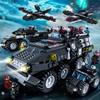 City Military Building Blocks Set Tiger SWAT Vehicle Armored Car Truck Model Boys DIY Construction Toys Christmas Birthday Gift
