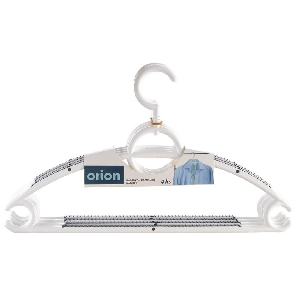White swivel non-slip clothes hangers 4 pcs.