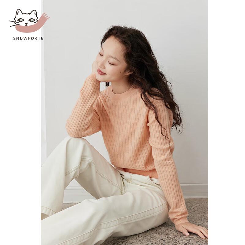 Snovede Women's Cashmere Blend Round Neck Sweater S22-021