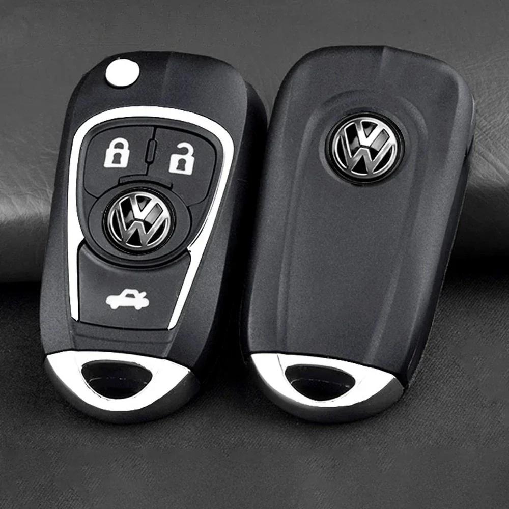 5/10Pcs 14mm Car Key Emblem Stickers Auto Control Key Logo Decals For Volkswagen VW Golf Tiguan Jetta Transporter Passat T5 Polo