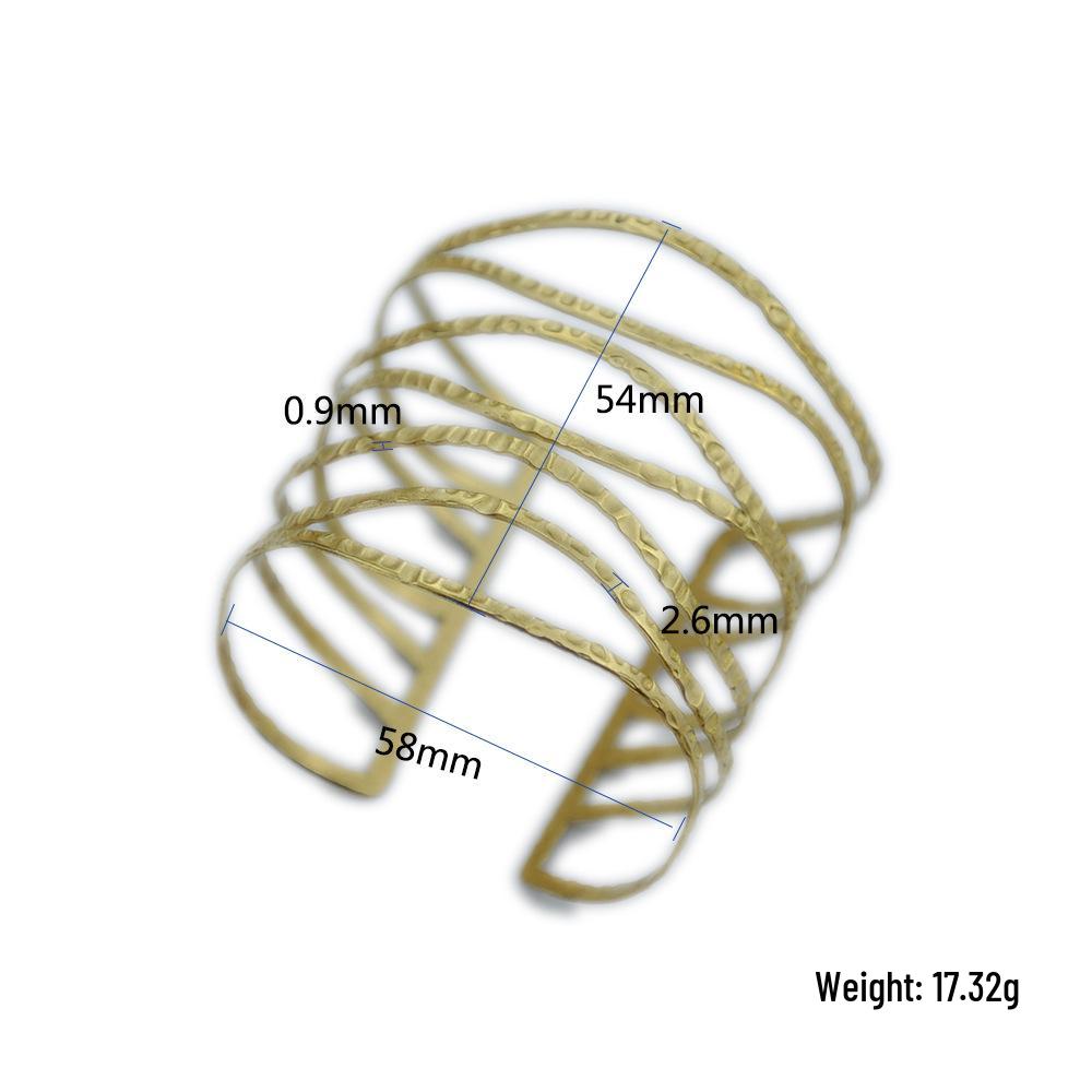 2023 Trendy Adjustable Copper Geometric Bracelet - Korean Style Fashion Accessory
