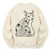 KAN6312 Kmc0086 Chicano Spinks Fleece-Lined Sweatshirt - Cream