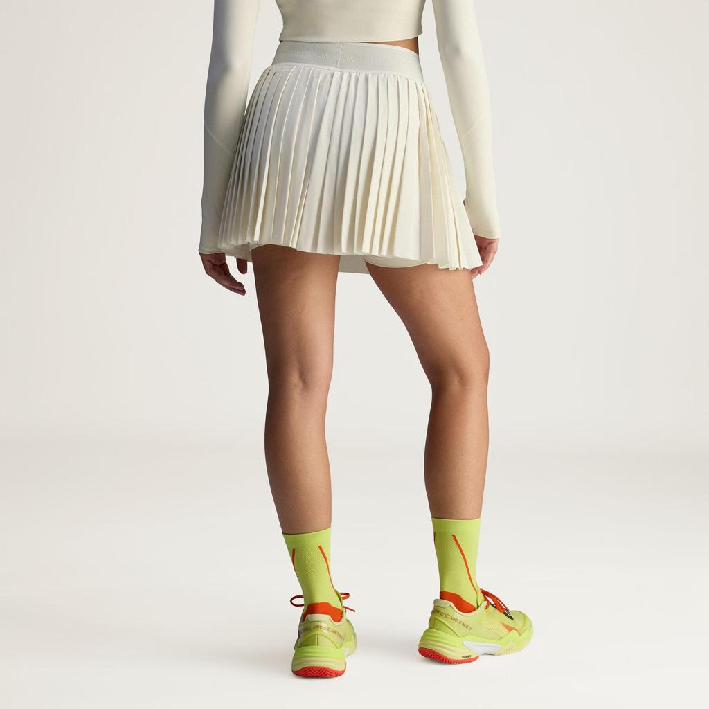 Adidas Stella McCartney Logo Letter Pleated Fitted Tennis Bottoms Women Bottoms JW4573