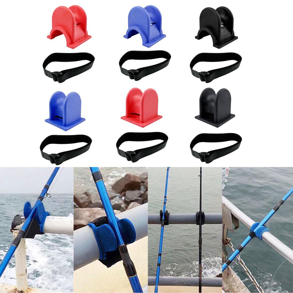 Fishing Rod Rack Fishing Rod Stand Simple Bracket U Shaped Fishing Rod Holder Guardrail Card Fishing Rod Holder Support