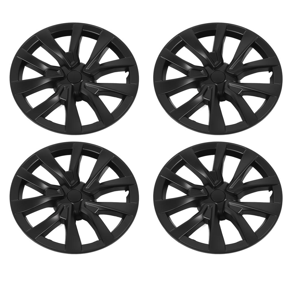 4PCS 18in Wheel Hub Cap Full Wrapping Wheel Hub Cover Trim Replacement for Tesla Model 3 2017 To 2023
