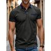 Men Clothes Summer Short Sleeve Fashion Lapel Polo Shirt Men Business Casual Golf Polo Shirt 100% Polyester