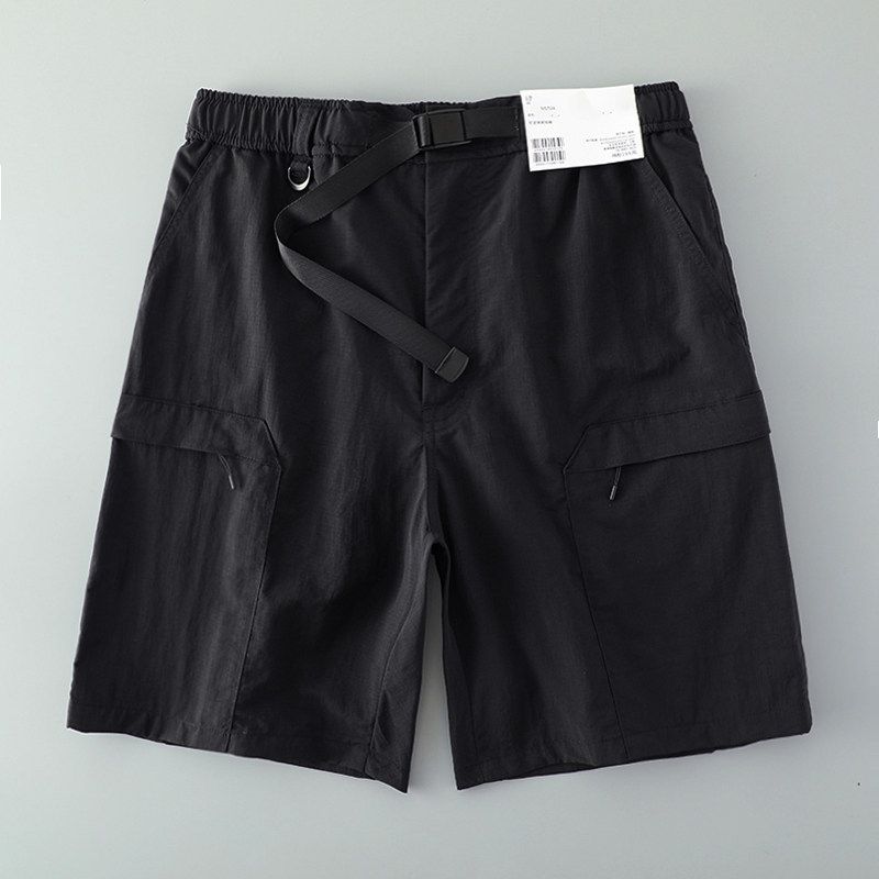 Sports Quick-Drying Functional Workwear Casual Fifth Pants Outdoor 455505 Black L