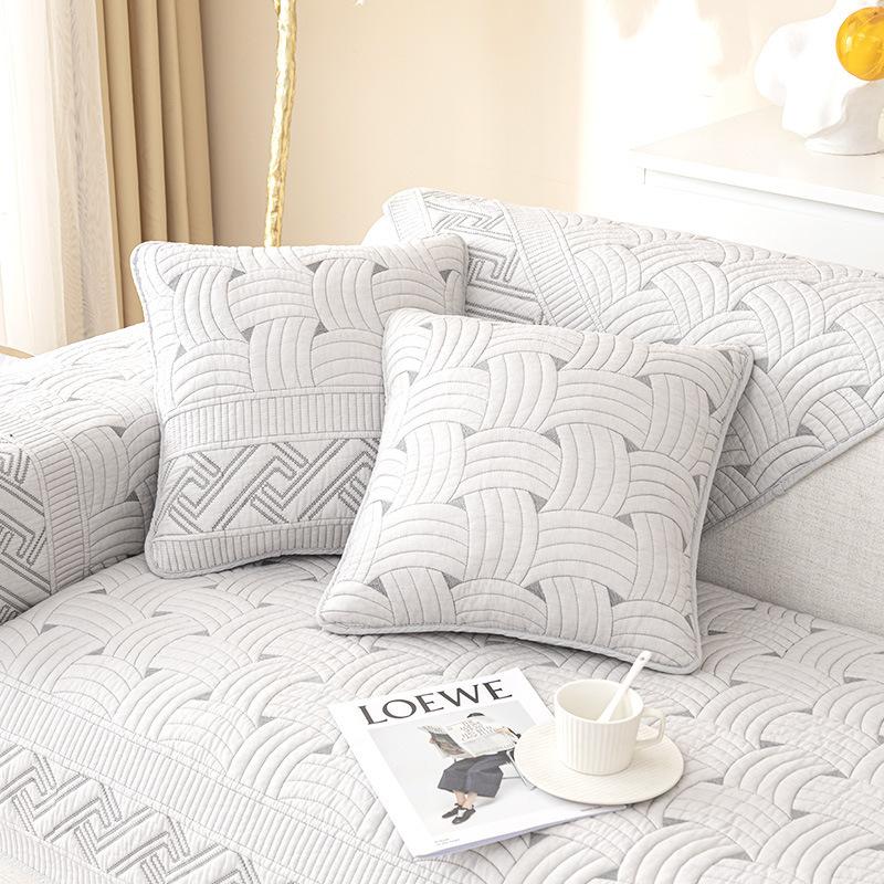 Nordic Modern Simple Washed Sofa Cushion Universal Fabric Anti-slip Cushion Sofa Cover Thickened for All Seasons