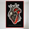 Mechanical Heart Metal Tin Sign Industrial Anatomical Style Wall Decor for Bar Pub Home Cafe, 8x12 Inch Retro Iron Poster Art Wi