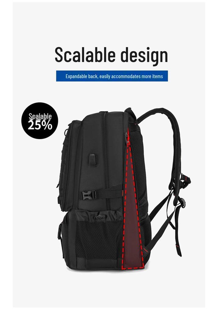 Sac à dos de voyage multifonctionnel pour homme, grande capacité pour les activités de plein air et de sport