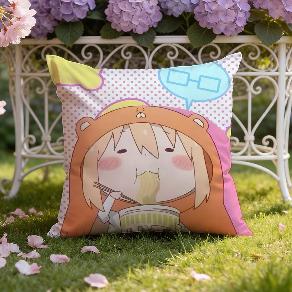 Anime H-Himouto! U-Umaru-chan Cushion Cover Home & Car Dual-Scene Pillow Cover: Reversible for Premium Comfort