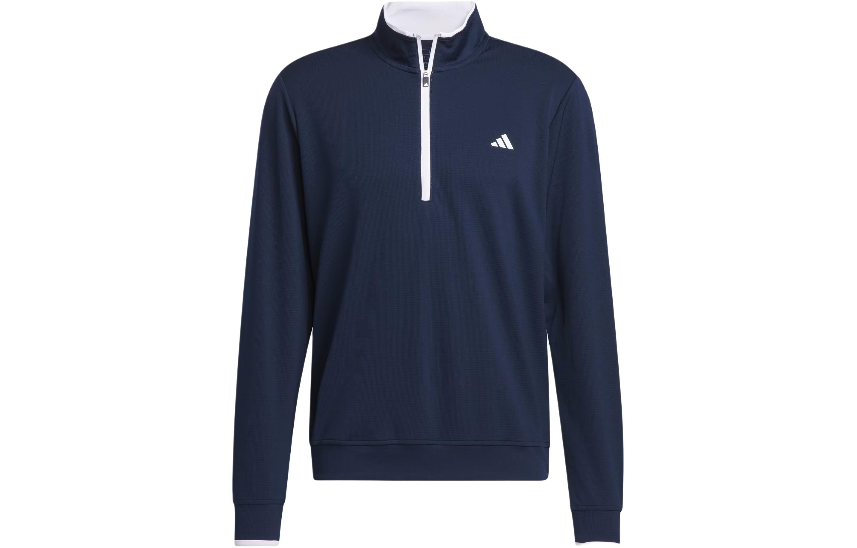 Adidas Lightweight Half Zip Top Jackets & Coats Men s Dark Blue IU4511 L