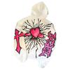 Unisex Oversized Hooded Sweatshirt Streetwear Abstract Print Loose Fit Winter Casual Top