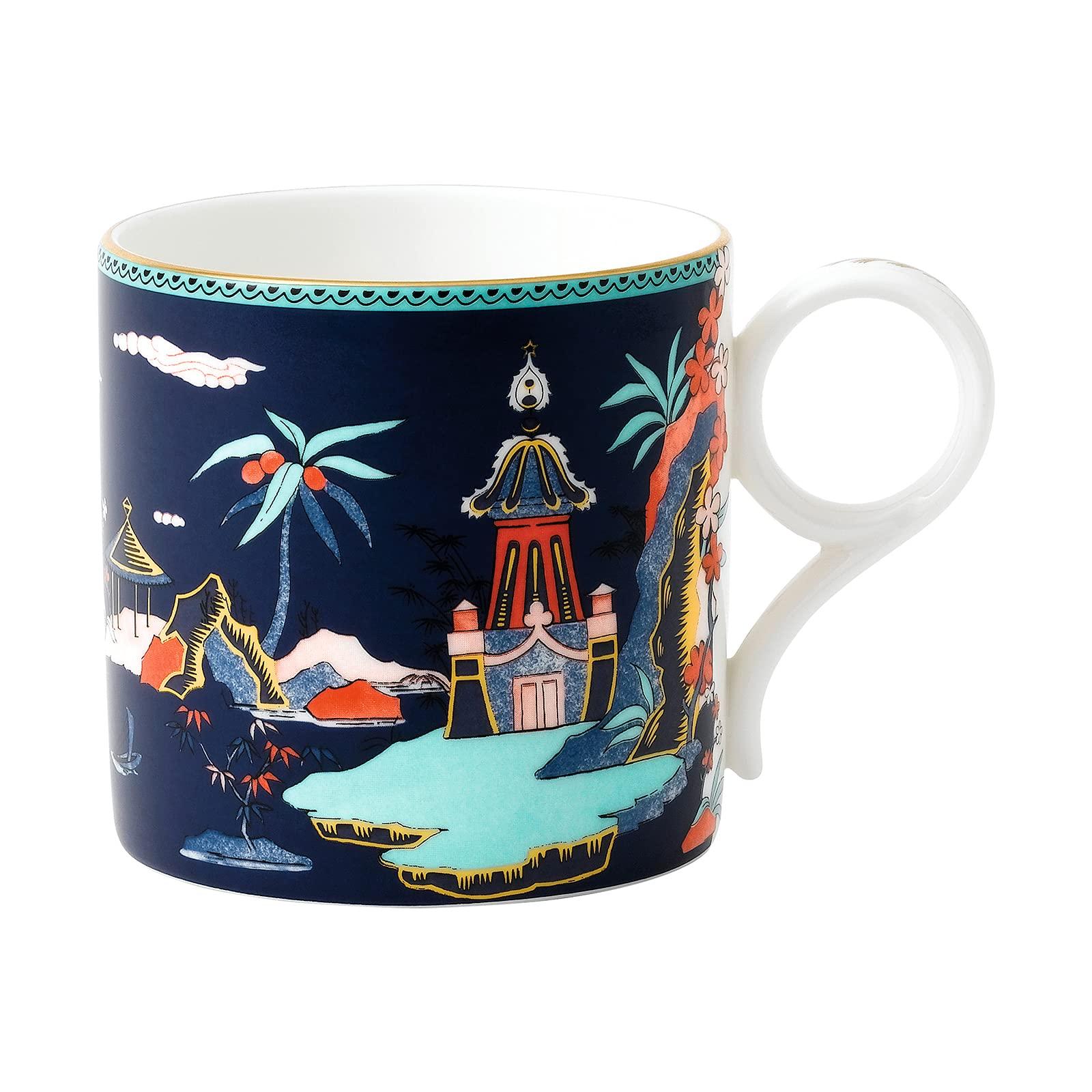 

Импортная кружка Wedgwood Wanderlust Blue Pagoda объемом 350 мл, свадебный подарок 40024012 [Обычный продукт] тёмно-синий