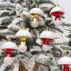 6Pcs Painted Mushroom Xmas Festival Decoration Window Christmas Tree Hanging Ornament