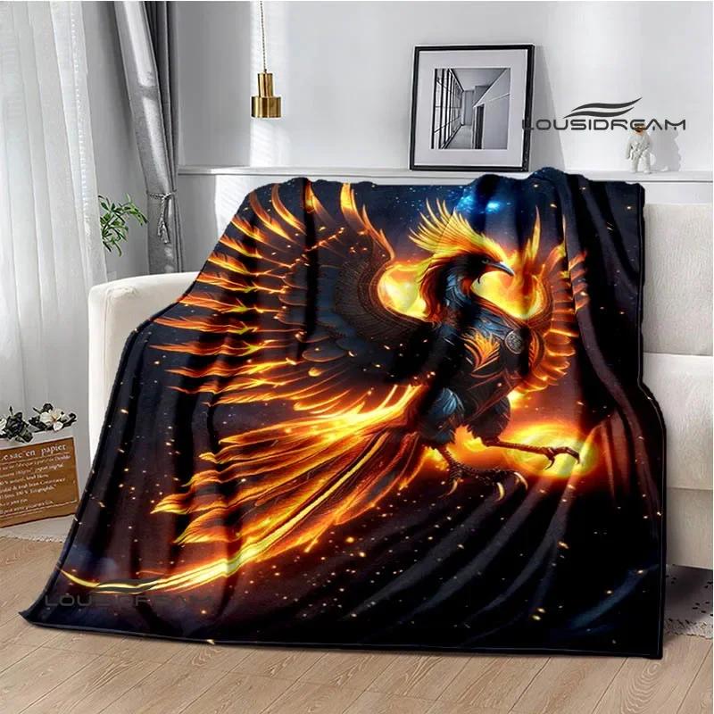 3D Phoenix printed blanket Flannel Warm blankets Soft and comfortable blanket bed linings cubre cama Birthday Gift
