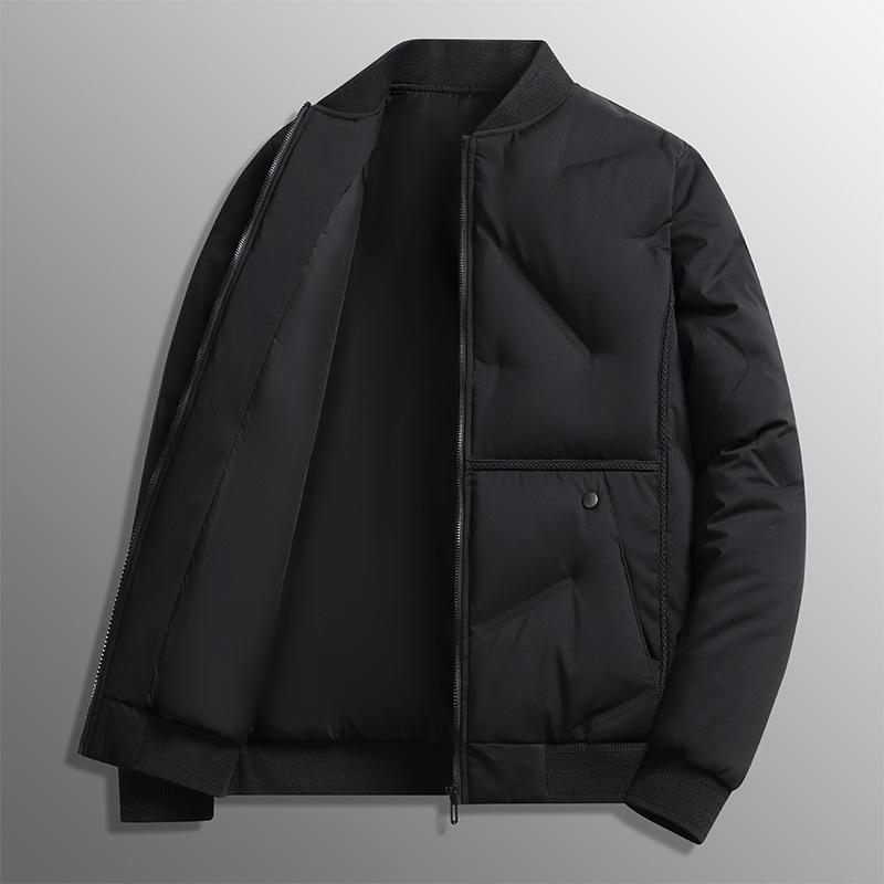 Baseball collar cotton clothes men's short winter thickened warm and cold warm jacket casual Qingchao brand jacket