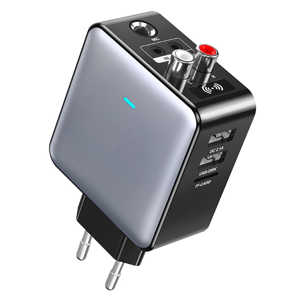 

H6 Bluetooth-compatible 5.3 Transmitter Audio Bluetooth-compatible Receiver Adapter with Remote Control A