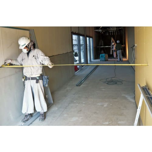 TAJIMA GAL2550S Convex Rigid Thick Tape, 5m X 25mm, Rigid Lock 25 with Scale Graduations (equivalent To a Shaku)