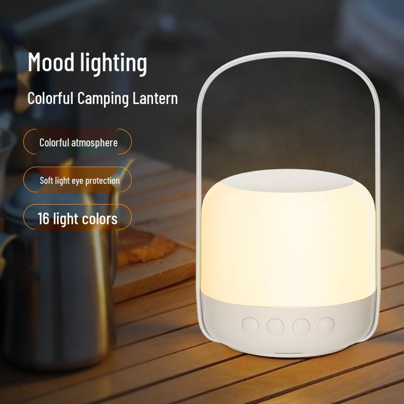 LED Wireless Touch Night Light: Remote-Controlled, USB Rechargeable, Portable Bedside Lamp for Indoor/Outdoor Use
