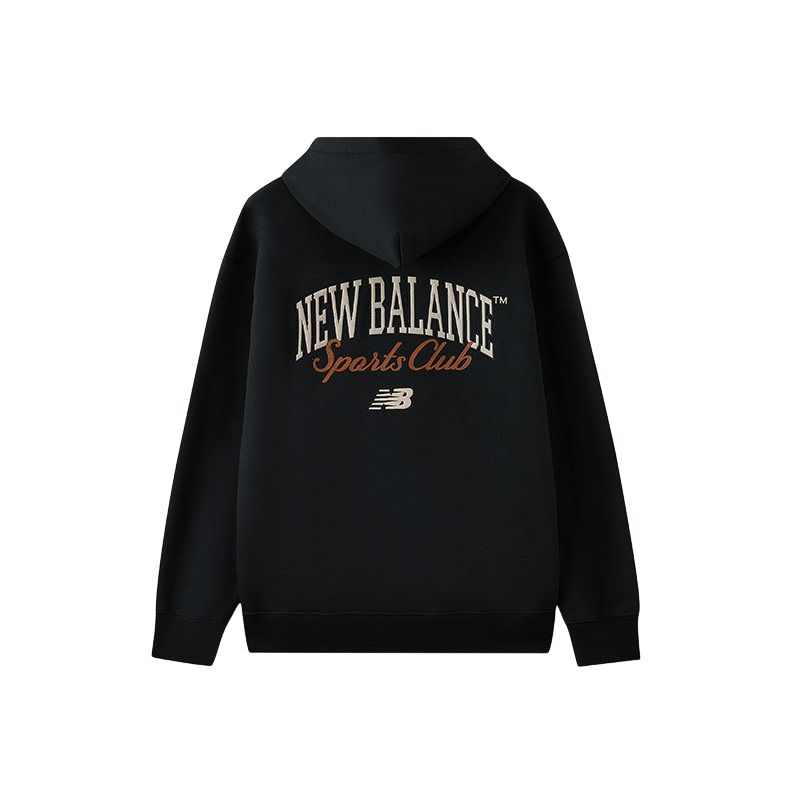 New Balance Sweatshirts Men's Black Hooded Moderate NCF41411-BK