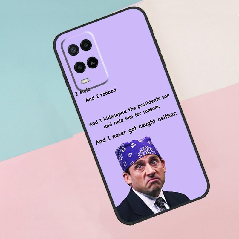 The Office Prison Mike For Oppo A16 A76 A96 A15 A80 A60 A40 A94 A54 A98 A78 A18 A38 A58 A17 A77 A74 A57S Phone Case