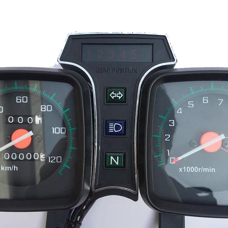 Motorcycle Speedometer for Suzuki Haojue Qingqi Lifan for GS125 HJ125 QS125 QJ125 RPM/Min Speed Meter Clock Instrument K/M Gauge
