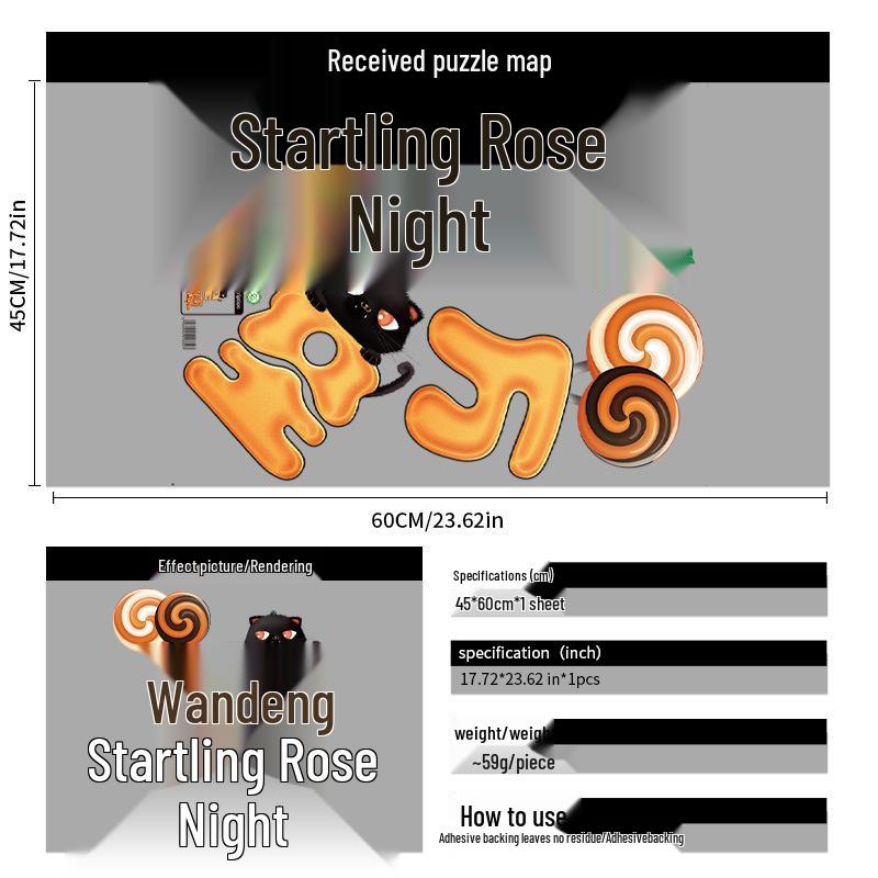 2025 Halloween Pumpkin & Witch Static Cling Wall & Window Stickers