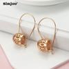 SIMJOO Retro Style New Style Okrągłe Kolczyki dla Pań