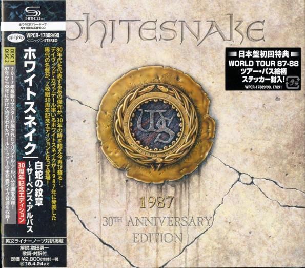 

CD WHITESNAKE 1987 30th Anniversary EditionSHM WPCR1788990 WARNER MUSIC 2017 Japan Obi Metal