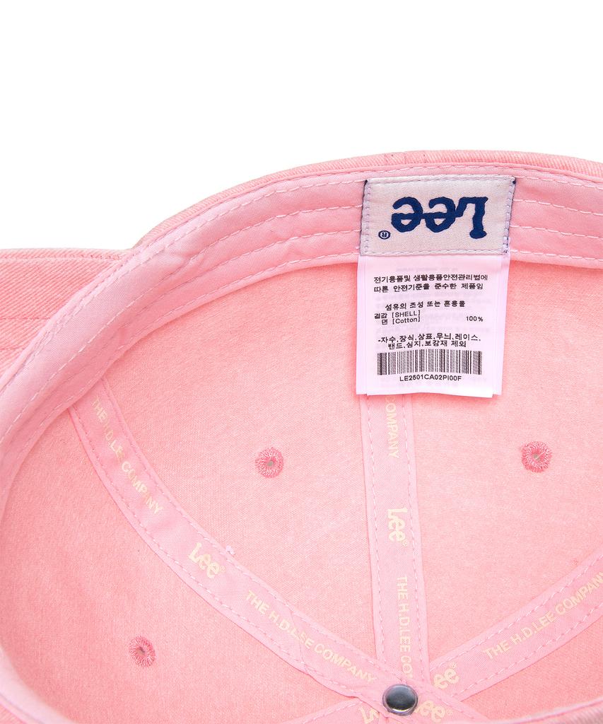 LEE Small Twitch Logo Pigment Ball Cap Pink