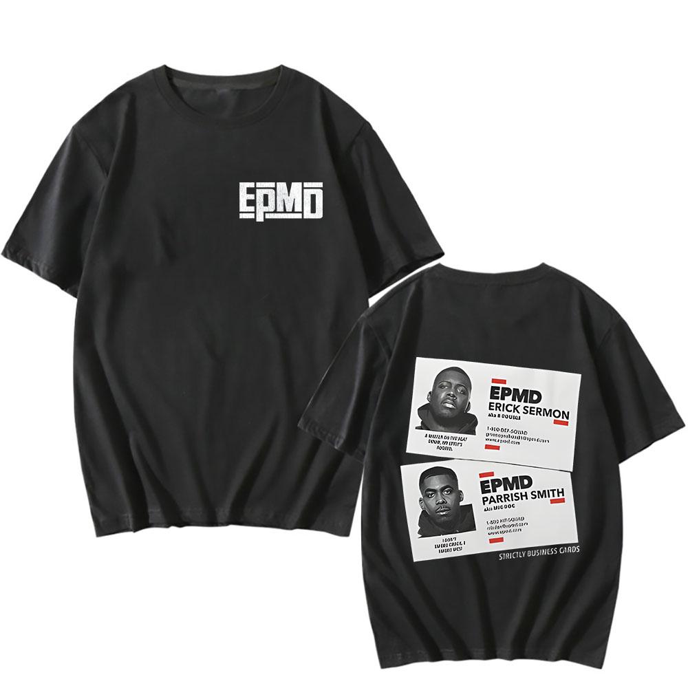 

New EPMD Old School Music Logo Men T-Shirt Opular Hip Hop Rap Loose Cotton Tee-shirt Summer Short Sleeve Woman Tshirt Clothing 2XL