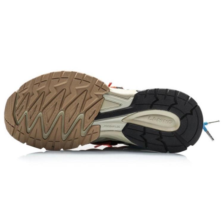 Li Ning Xiao Yao Xing Leather Slip Resistant Abrasion Resistant Low Top Sports Casual Shoes Men's Plain Khaki ARDQ007-1