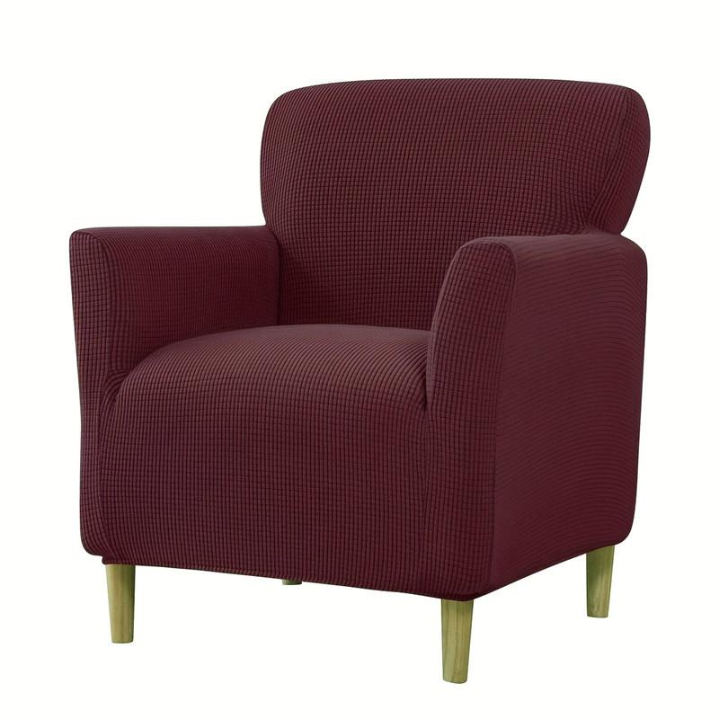

Elastic Single Sofa Cover Club Armchair Slipcover Jacquard Sofa Slipcover Tub for Study Bar Counter Hotel Living Room single seat