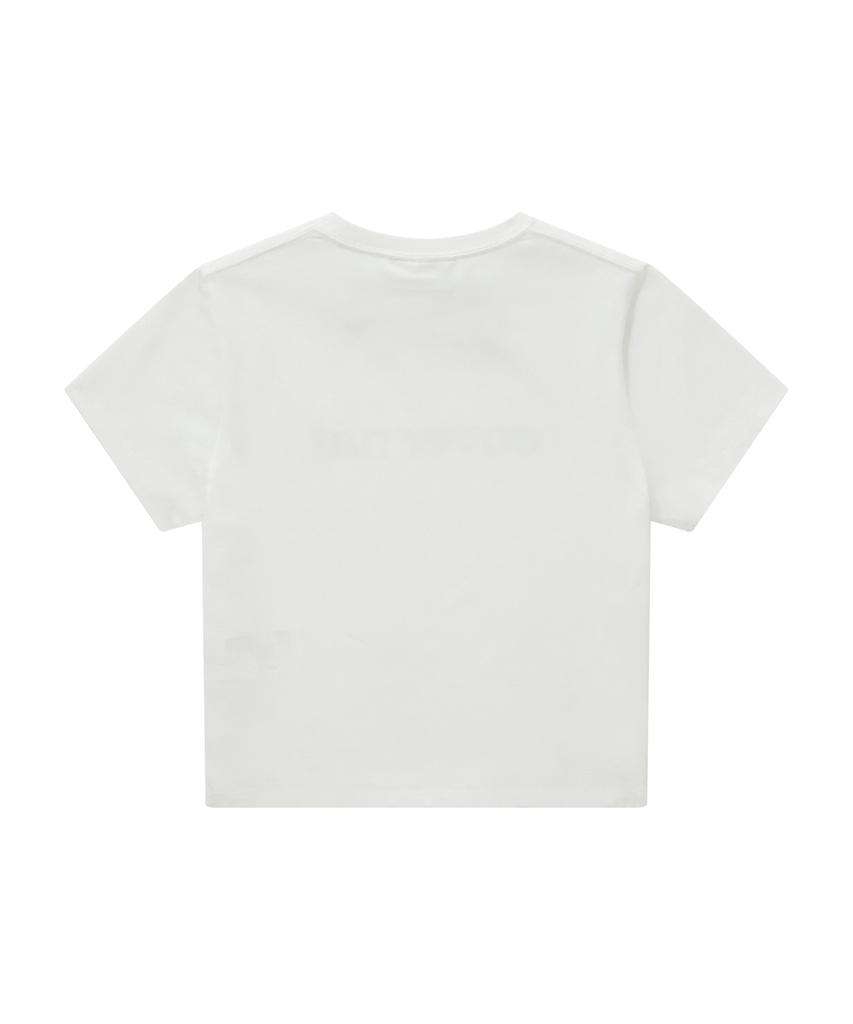 COVERNAT WOMAN Baby Fit Logo T-Shirt White