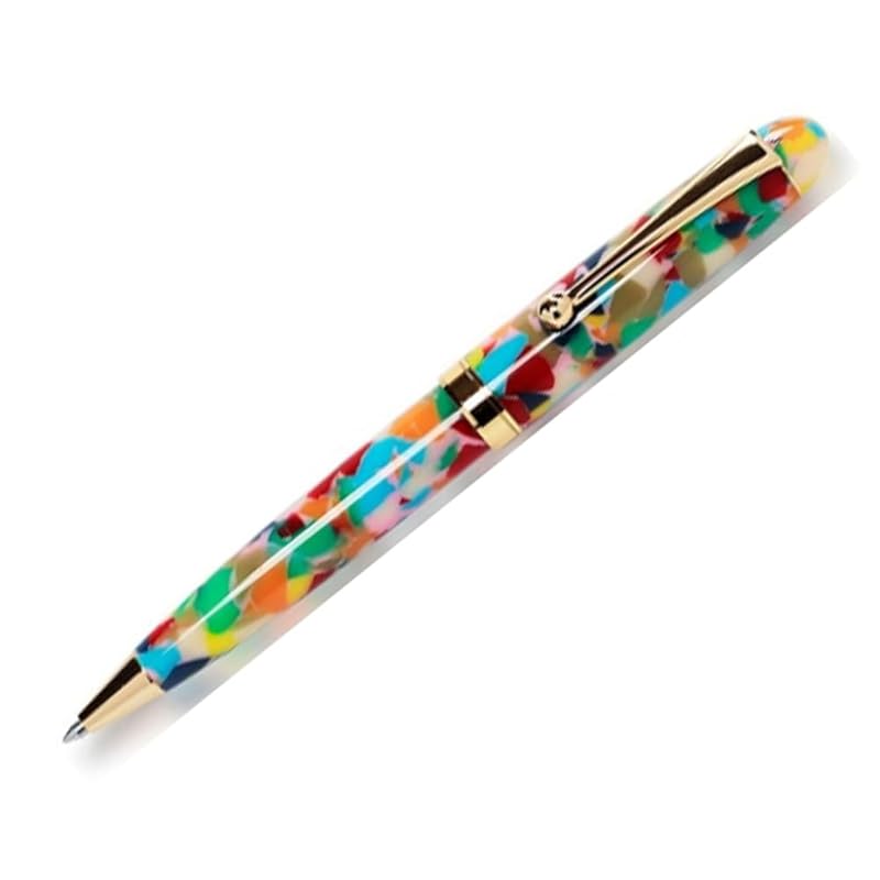 

Onishi Seisakusho ballpoint pen acetate Thick shaft colorful origami colorful design ONX-OR12