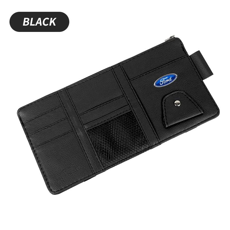 Hot Car Glasses Storage Sun Visor Sunglasses Storage Holders Card Ticket Storage Clip For Ford Fiesta Mondeo Fusion Explorer Esc