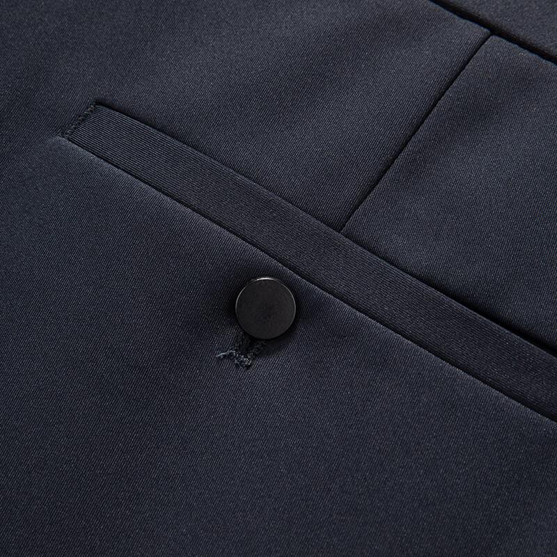 JOW Men's Warm Business Casual Straight-Leg Trousers