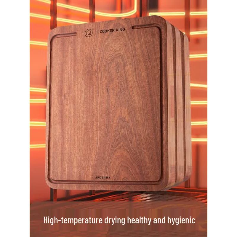 COOKER KING Ya Chu Ebony Wood Cutting Board