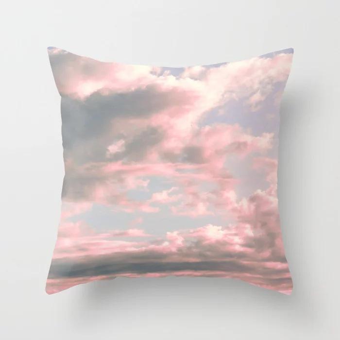 Pink Sky Cloud Pillowcase Sofa Office Cushion Cover Pillowcase Home Decor Pillowcase