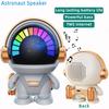 New Wireless Bluetooth Astronaut Astronaut Speaker TWS Couplet Cute Desktop Space Robot Subwoofer Bluetooth Speaker Outdoor Gift