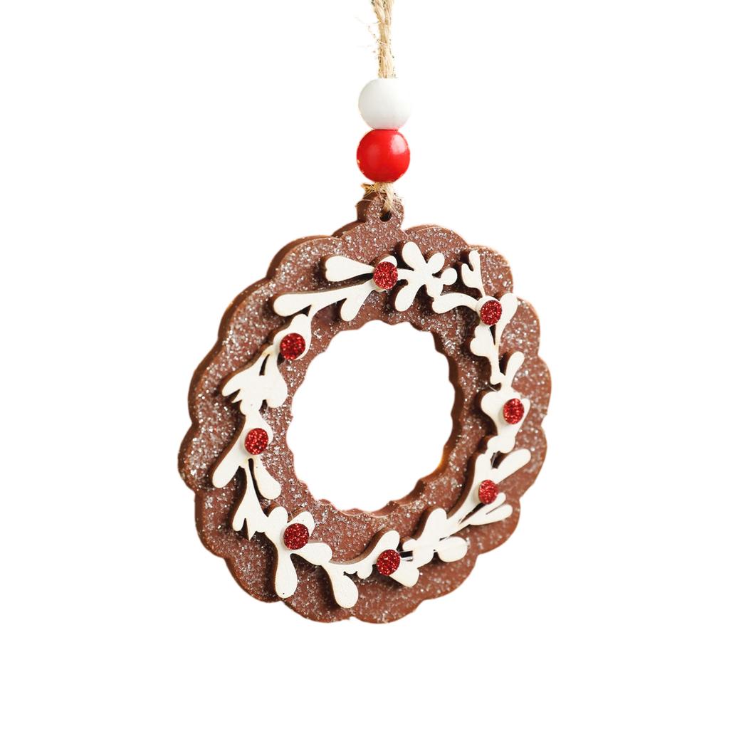 Wooden Gingerbread Pendants, Christmas Tree Decoration Pendants, Snowflake  Pendants, Atmosphere Decoration Items