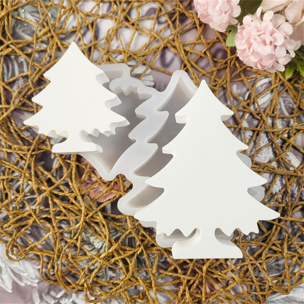 Christmas Tree Candle Mould Silicone Molds Ornament Molds Castings Molds Handmade Plasters Molds Craft Supplies
